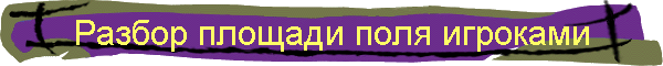 Разбор площади поля игроками