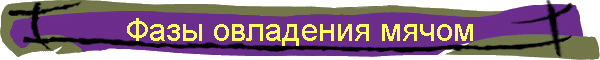 Фазы овладения мячом